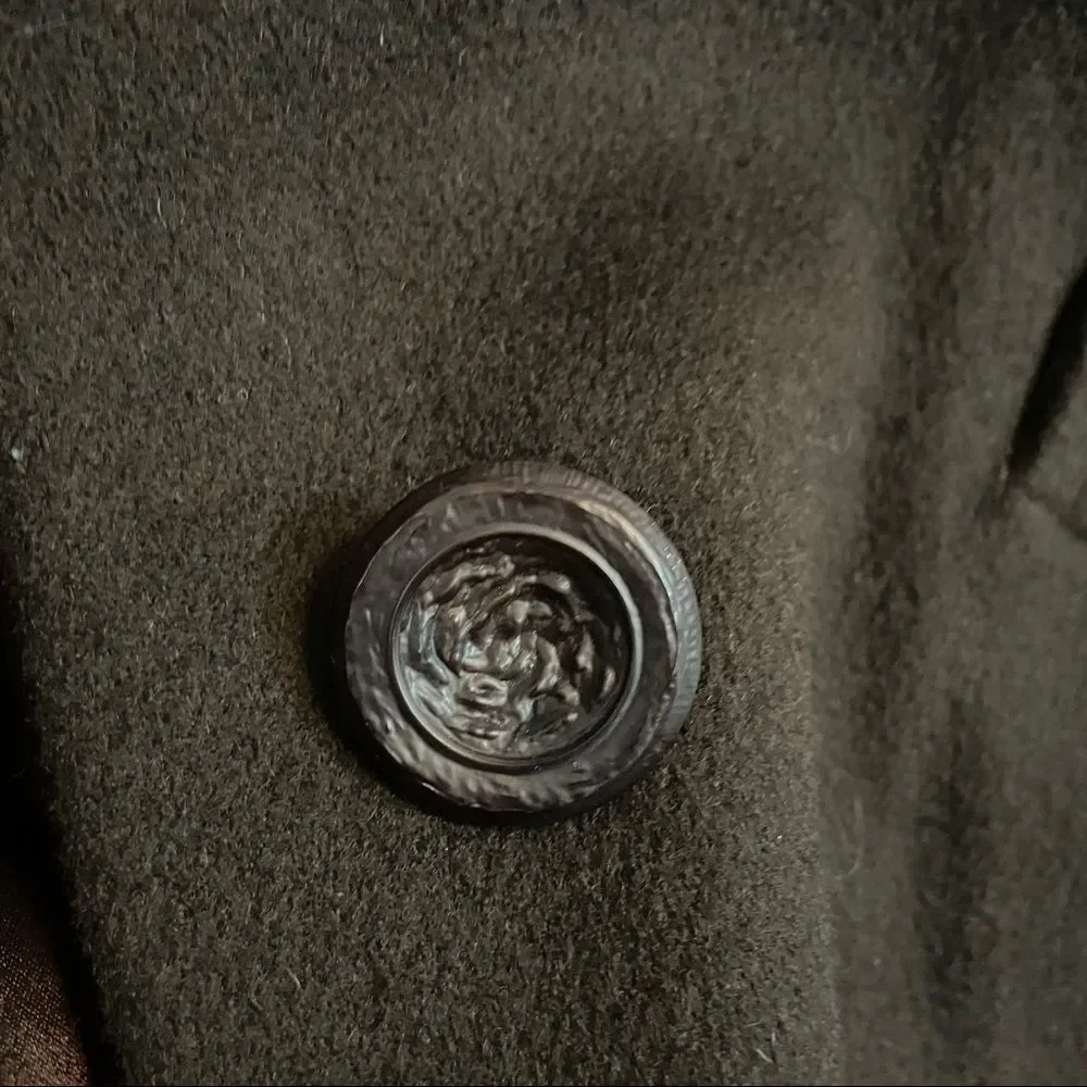 Vintage Bonwitt Teller Junior Forecast Wool Coat with Mink Fur Trim - Picture 12 of 16